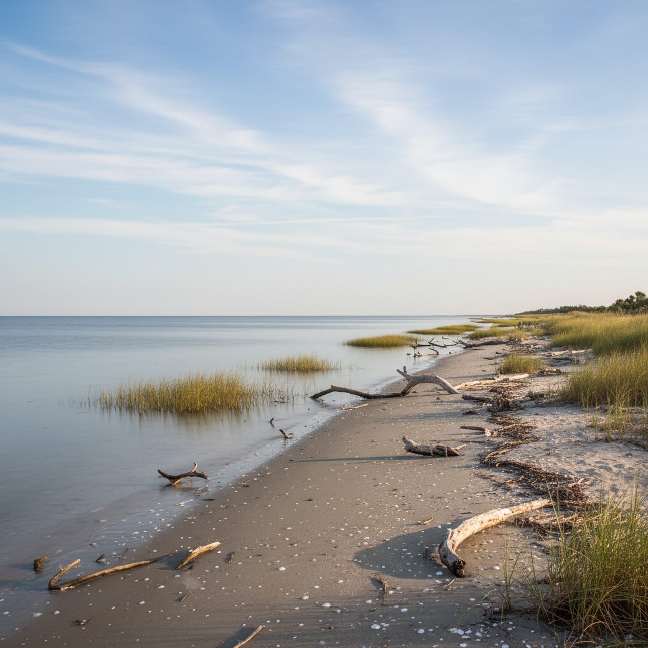 Bald Point State Park shoreline