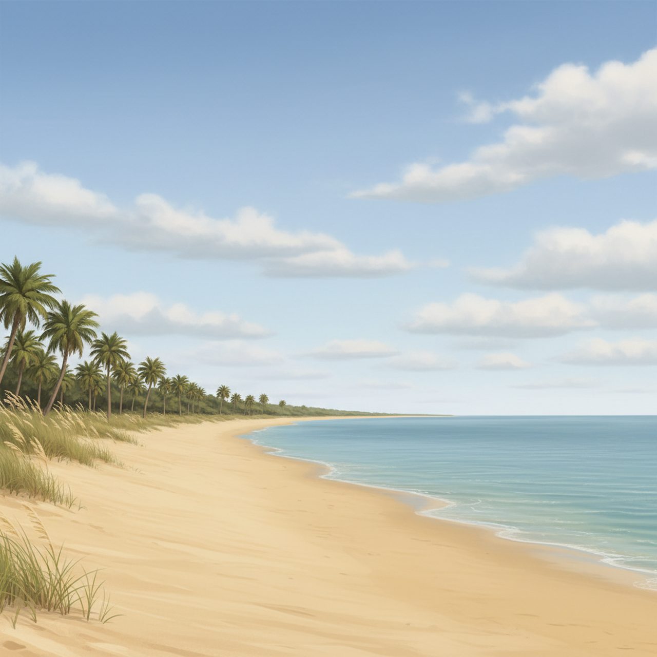 Crandon Park Beach shoreline