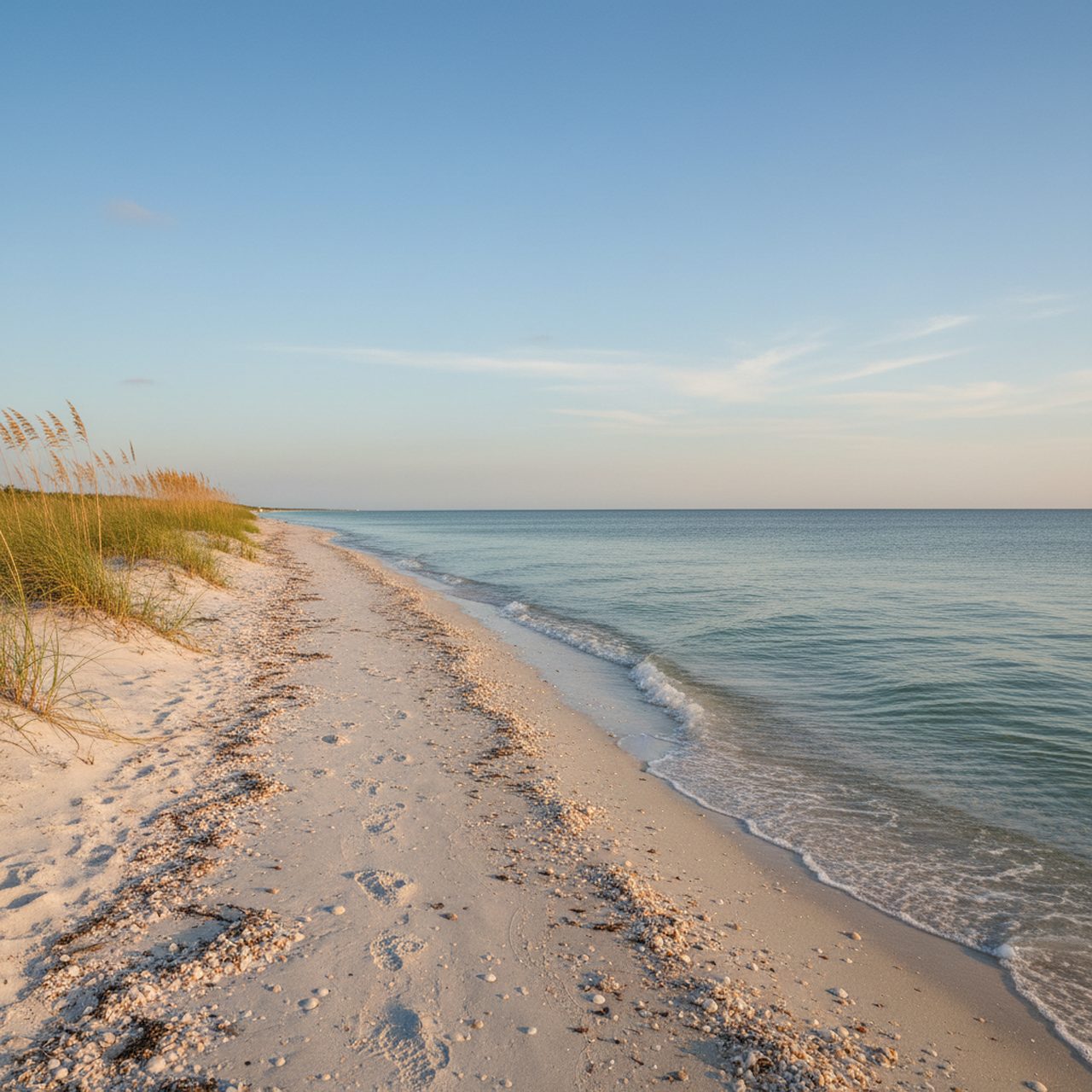 Fort De Soto East Beach shoreline