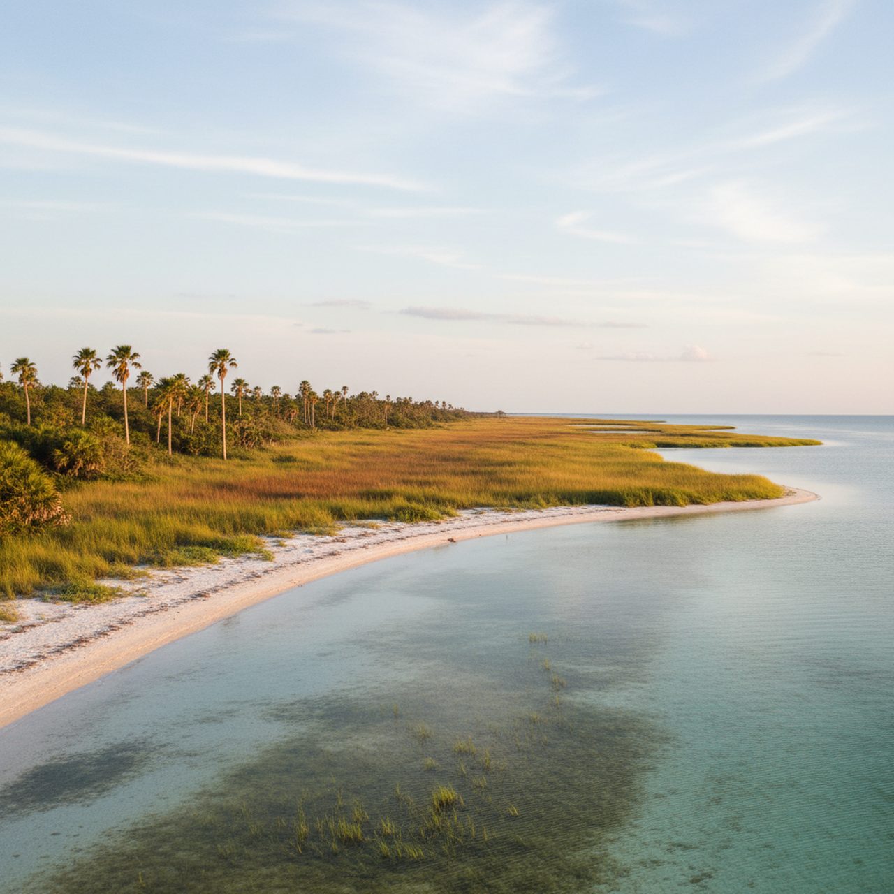 Fort Island Gulf Beach shoreline
