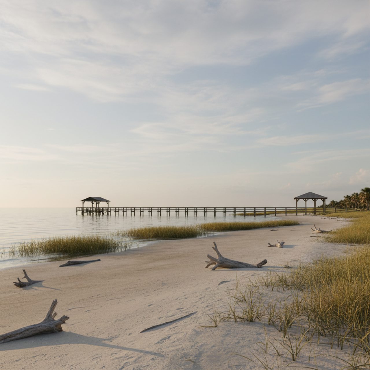 Hodges Park (Keaton Beach) shoreline