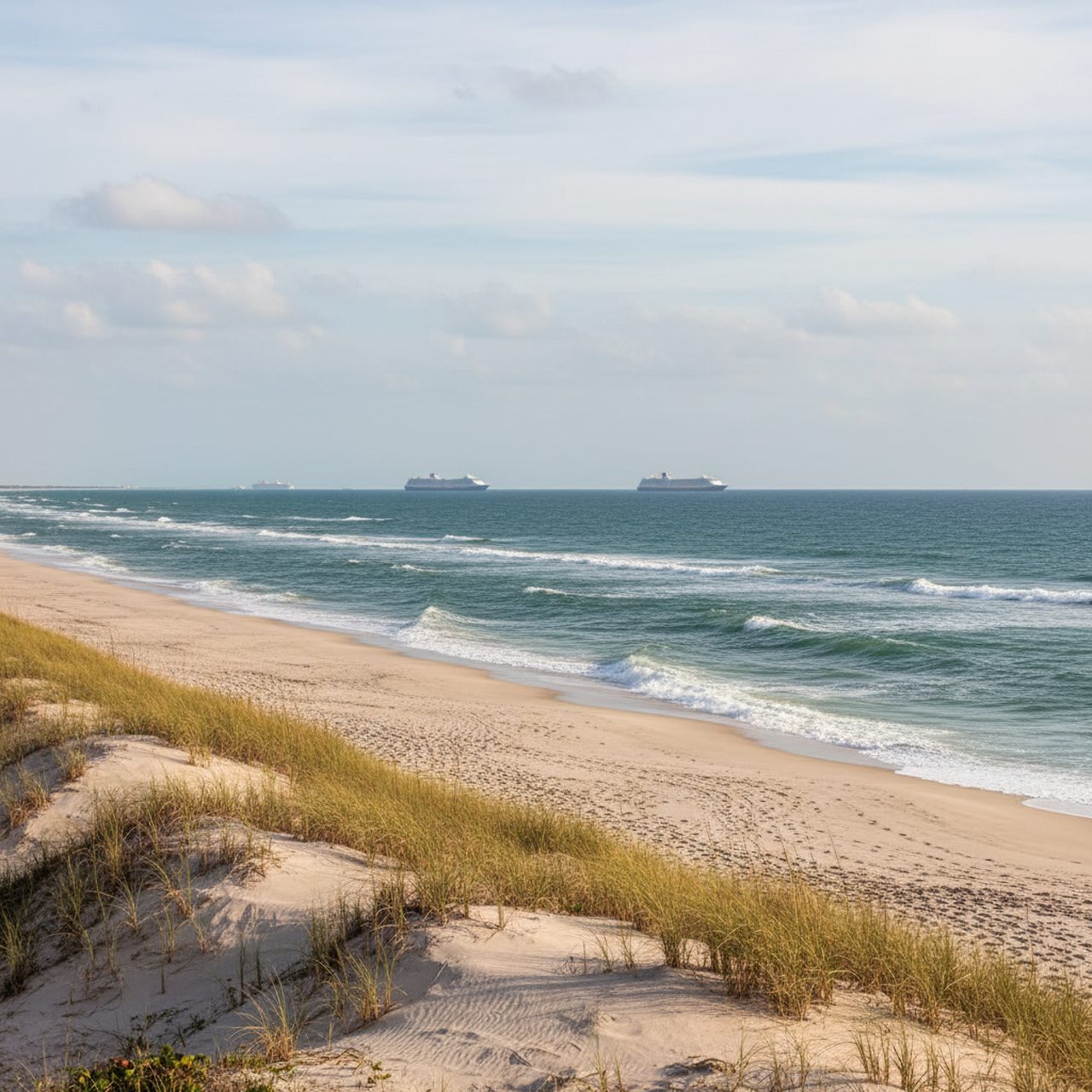 Jetty Park Beach shoreline