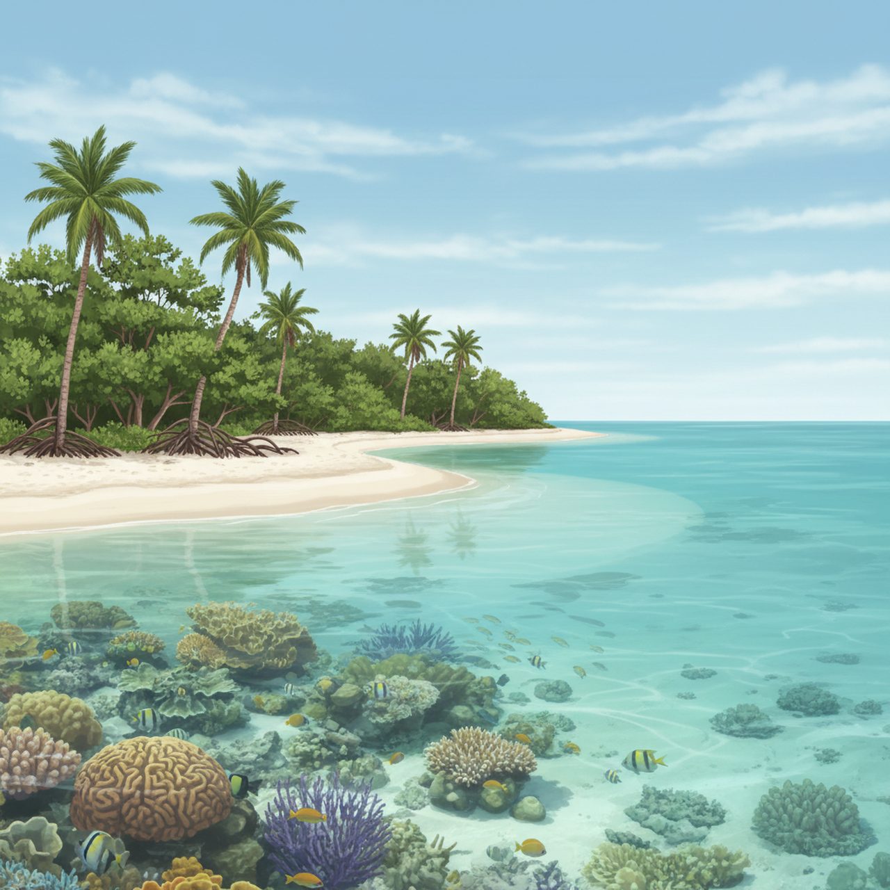 John Pennekamp Coral Reef State Park shoreline