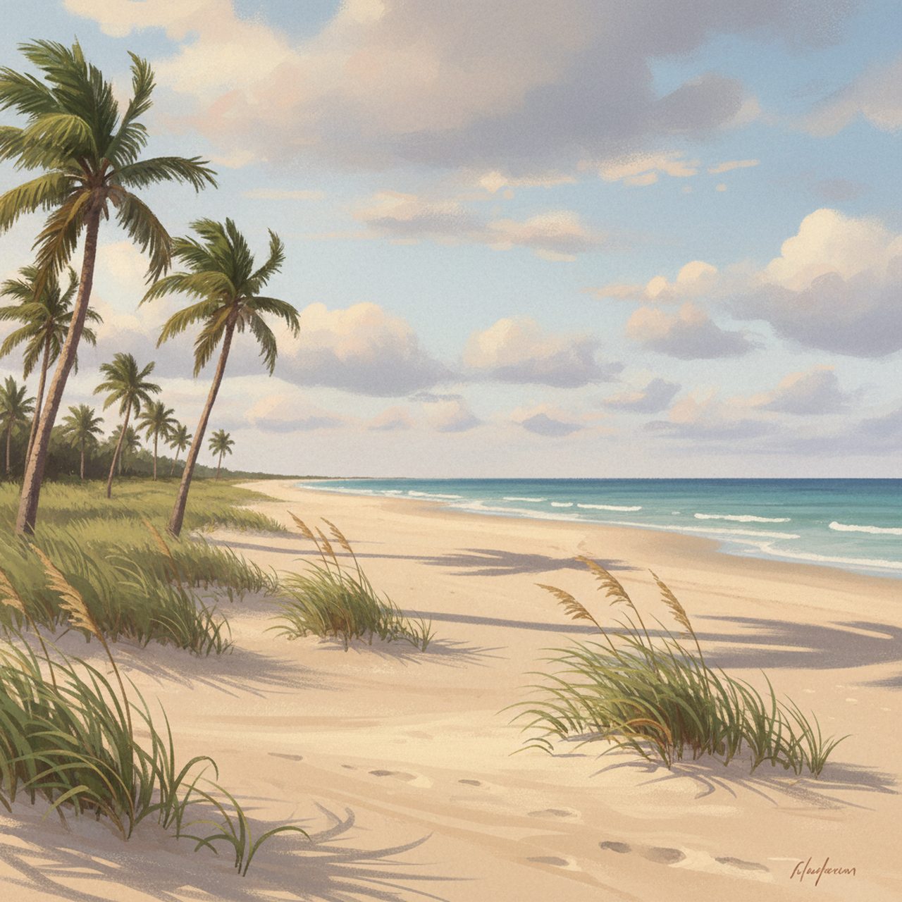 Village of Key Biscayne Beach shoreline