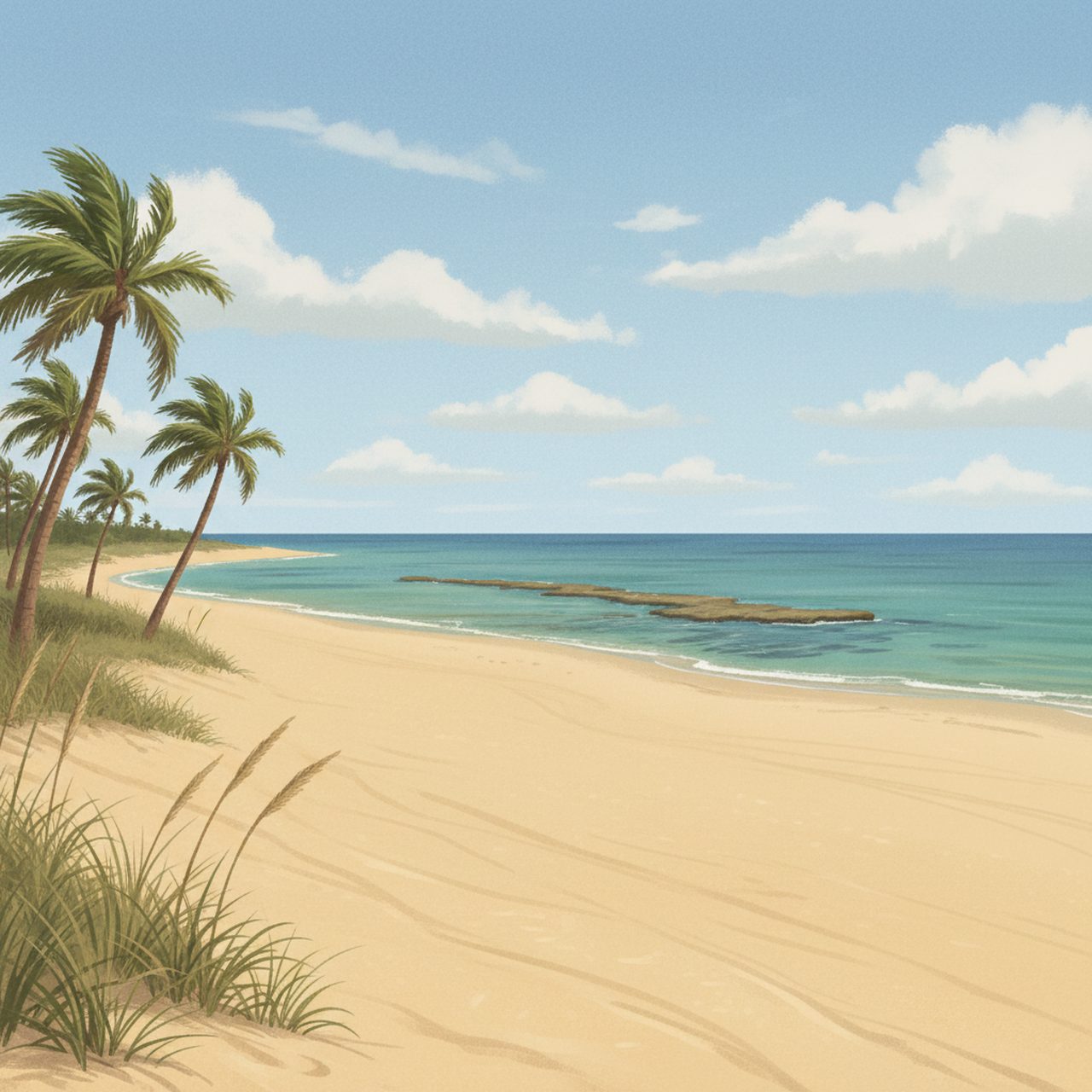 Lauderdale-by-the-Sea Beach shoreline
