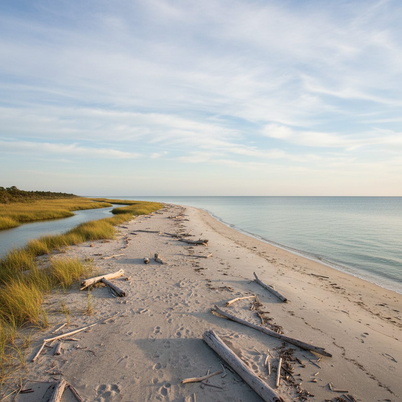 Money Bayou Beach shoreline