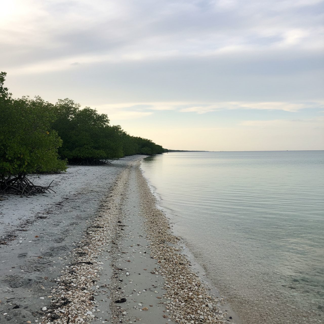 Stump Pass Beach State Park shoreline