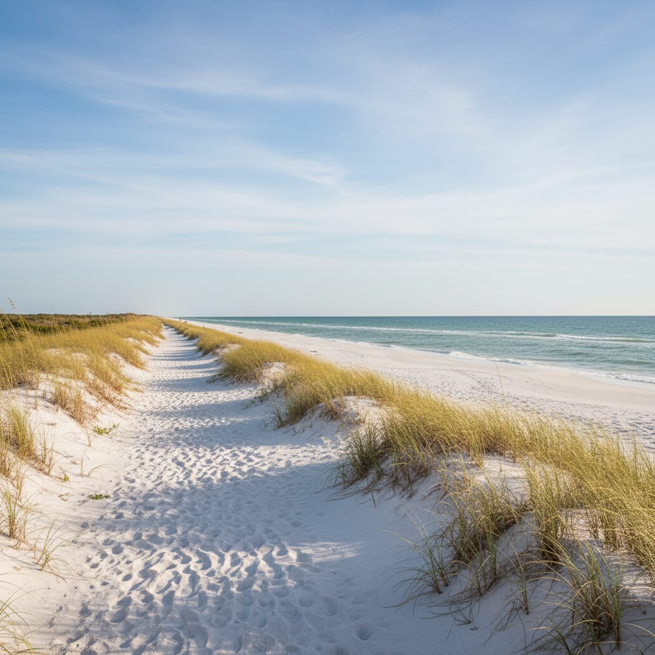 Topsail Hill Preserve State Park shoreline