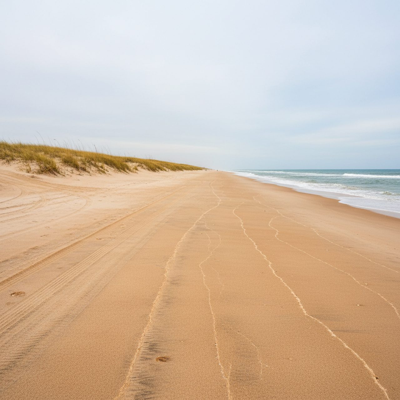 Illustration of a shoreline like Vilano Beach