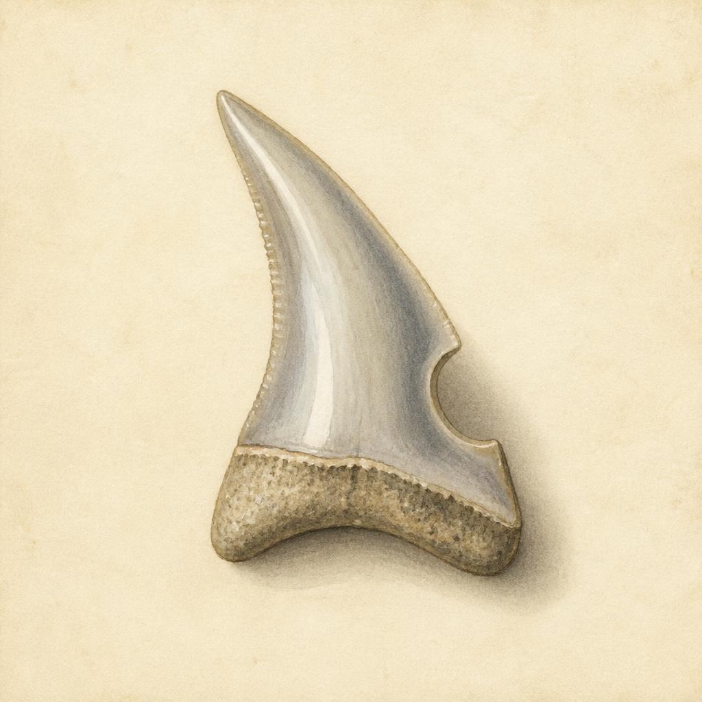 Atlantic Sharpnose Shark Tooth