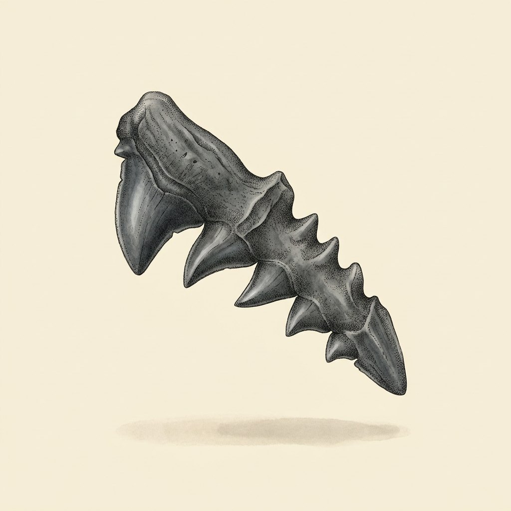 Sixgill Shark Tooth