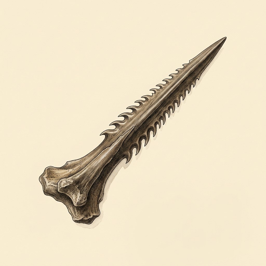 Fossil Stingray Barb