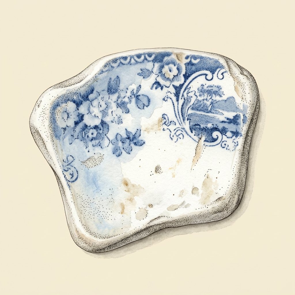 Transferware Sherd